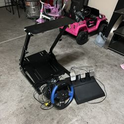 Racing Wheel, Pedals And stand- thrustmaster T150