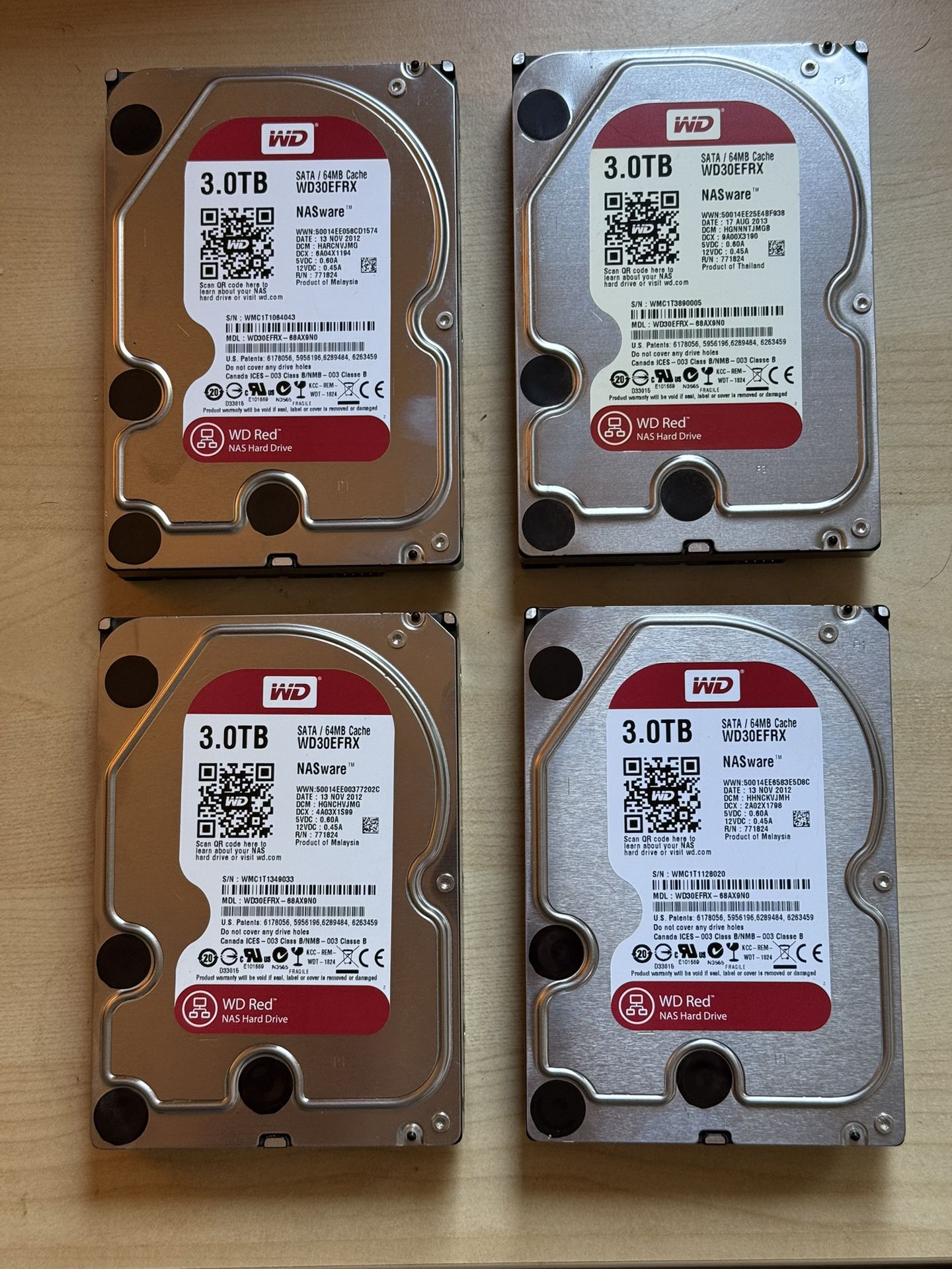 WD Red 3.0 Tb NAS Hard Drives 