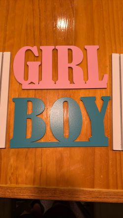 BOY GIRL Signs Baby Shower