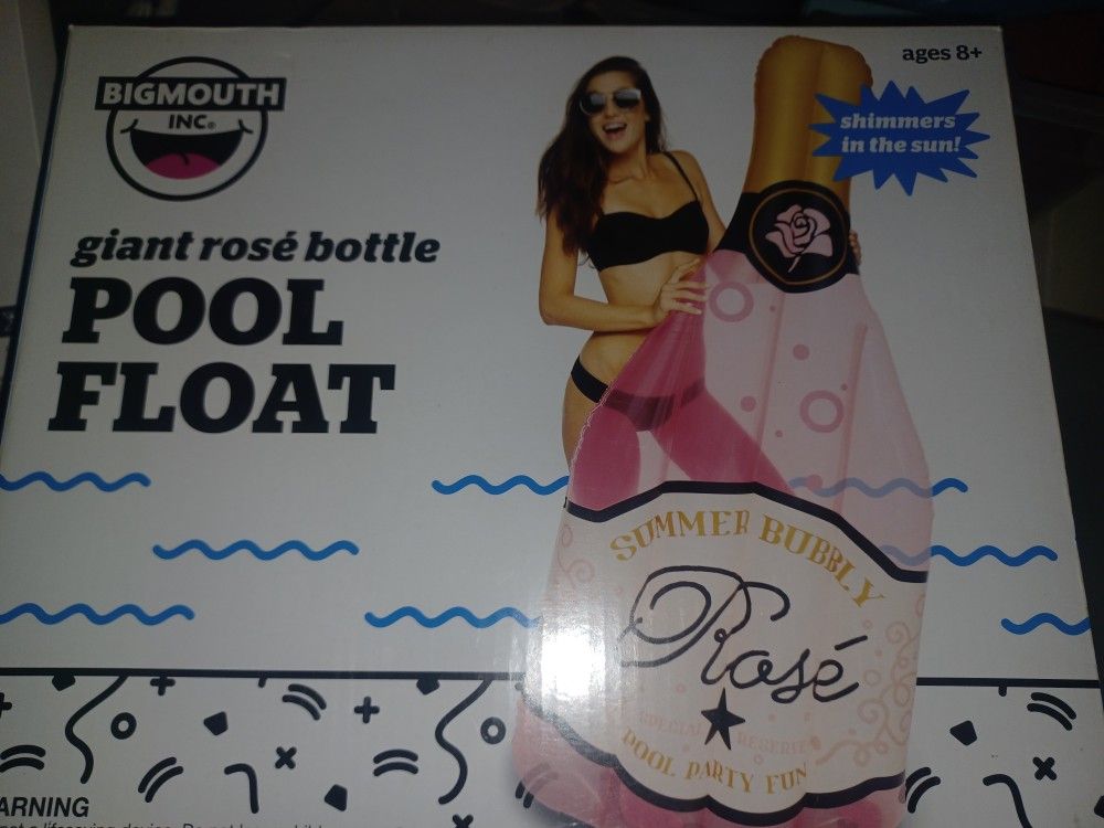 Summer Swimming Pool Float Wine Bottle