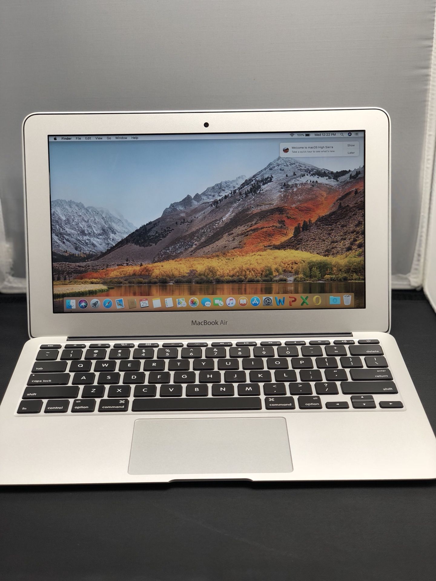 Apple MacBook Air 11” inch 1.7ghz i5 64gb 2gb ram mid 2012 with Mac OS 10.13 high Sierra ++Microsoft office and apple OEM CHARGER ,3MONTH WARRANTY