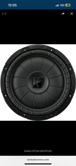 Kicker 12 cvt shallow in a kicker facedown enclosure
