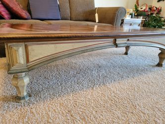 Long Coffee Table – Solid Wood