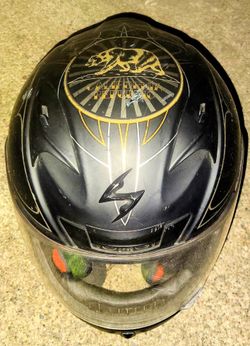 Scorpion 2017 EXO-R710 Golden State Full Face Helmet - Black/Gold