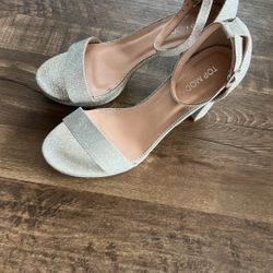 Silver Sparkly Heels 