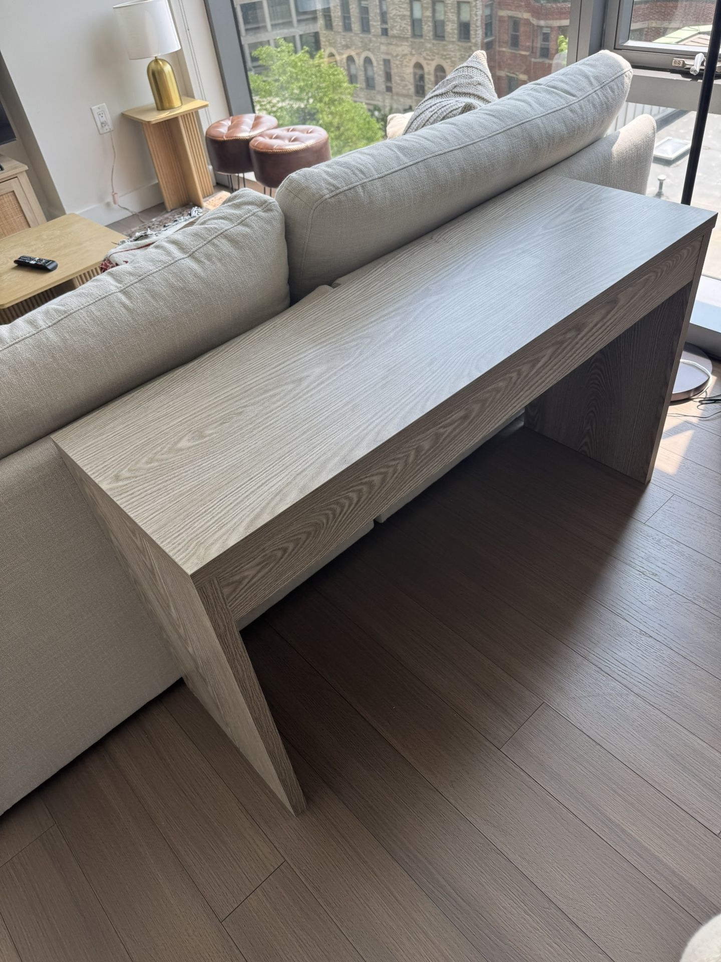 48” Console Table - Light Wood