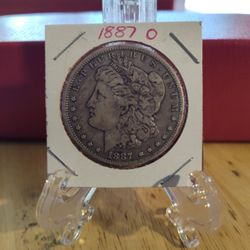 1887 O Morgan Silver Dollar 
