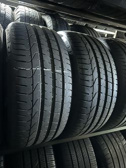 PAIR OF TIRE 245 35 20 PIRELLI 85% LIFE