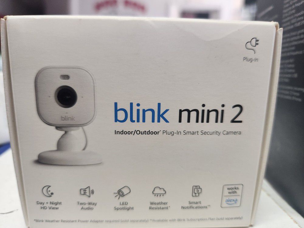 Blink Mini 2 Indoor Outdoor Security Camera. 