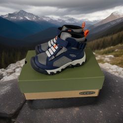 KEEN Navy/Grey Size 10 Targhee Boundless Boots