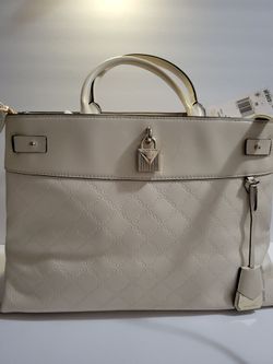 NWT Michael Kors $358 Cream Satchel  w/Strap-Save $269