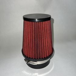 Universal Red Intake Filter 3.5” Inlet And 7” Tall Replacement
