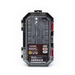 Husky 100-Position 3/8 in. Drive Universal Socket Wrench Set (26-Piece)