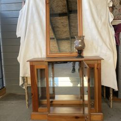 Beautiful Entryway Cabinet With Mirror 