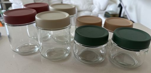 8 Pack Glass Overnight Oats Containers with Lids