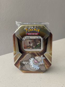 Pokémon TCG Triple Whammy Slaking Collector's Tin Factory Sealed