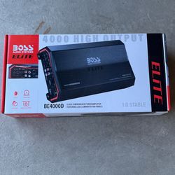 BOSS 4000 watts amplifier 1 channel with bass knob