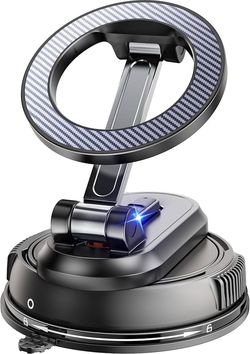Brand new in box 2-IN-1 Detachable MagSafe Car Mount [2800gf Strong Magnet & 89+LBS Suction Base] Vacuum Magnetic Phone Holders for Your Car, 360° Adj