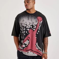 Men's Air Jordan Reissue Graphic Oversized T-Shirt - Black - M, L, XL