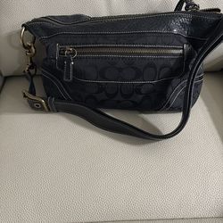 Black coach purse