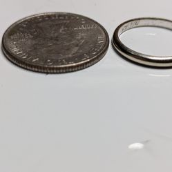 14K White Gold Wedding Band , Anniversary, Like New Size 6