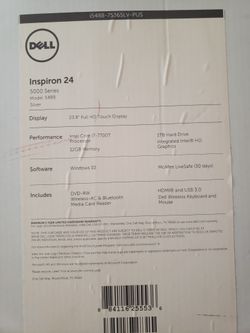 Dell desktop Inspiron 24 5000 series