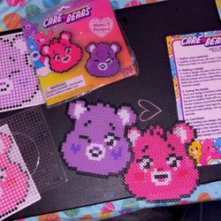 Care Bears Heat & Fuse Melty Beads Art Activity Set Harmony Cheer Bear