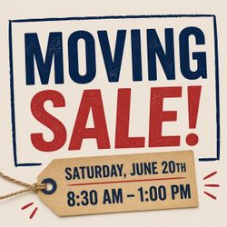 🏡 MOVING SALE – Dining Table, Lawn Equipment, Clothes & More!