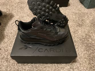 Reebok Women's Cardi B Classic Leather Shoes - Core Black / Dark Silver
