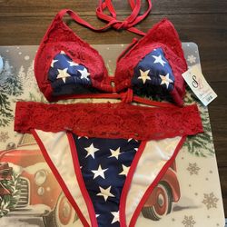 Bikini 👙 Size Lg $15 Panties Have Lace Top Bra Slightly Padded Pick Up In Fontana Panties Not That Stretchy 