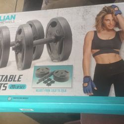 Jillian Michaels 20 Lb Pound ADJUSTABLE Weights 
