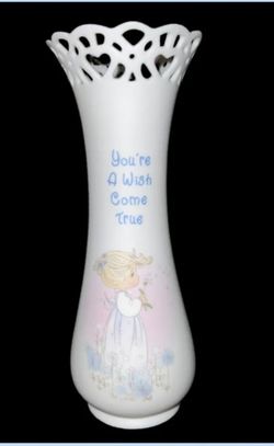Precious Moments you are a wish come true vase