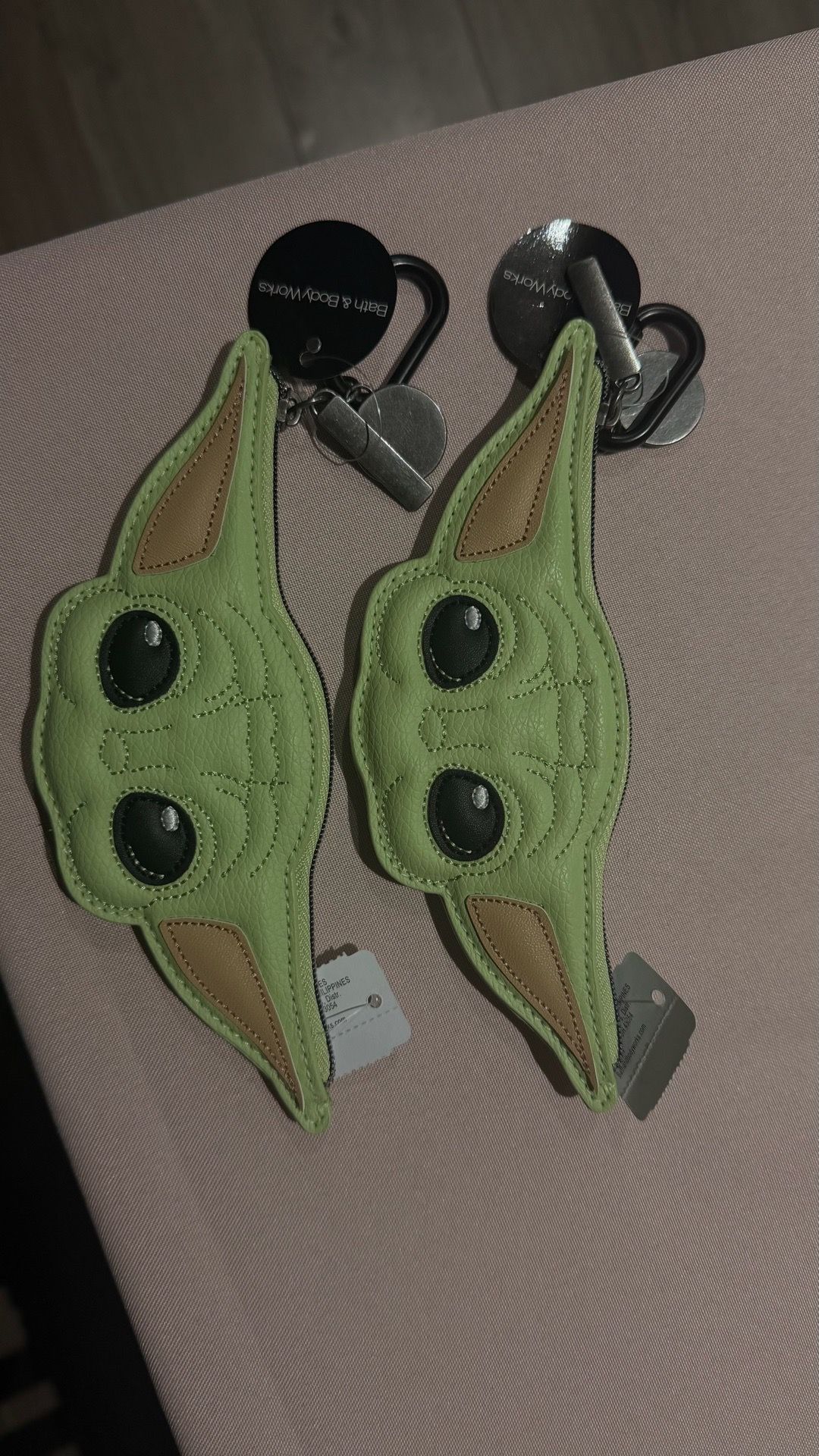 bath and body work X grogu coin bag