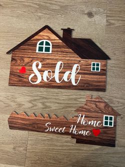 Sold home sign