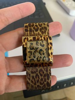 GUESS Women’s Leopard Print Watch