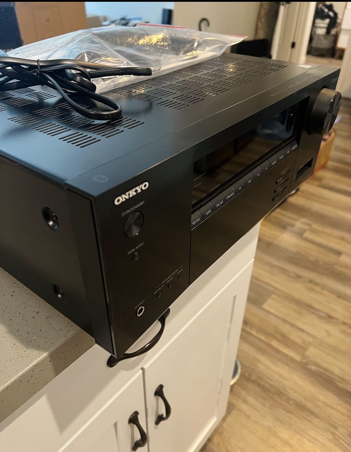 ONKYO TX-SR393 5.2 CH Receiver – Dolby Atmos, DTS:X, and Advanced 4K Support for Immersive Surround Sound