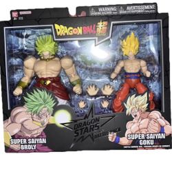 Bandai Namco Dragon Stars Super Saiyan Broly & Goku Action Figures Dragon Ball