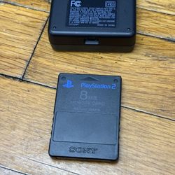 Sony Playstation 3 PS3 Memory Card Adapter Black CECHZM1 & MEMORY CARD 8MB