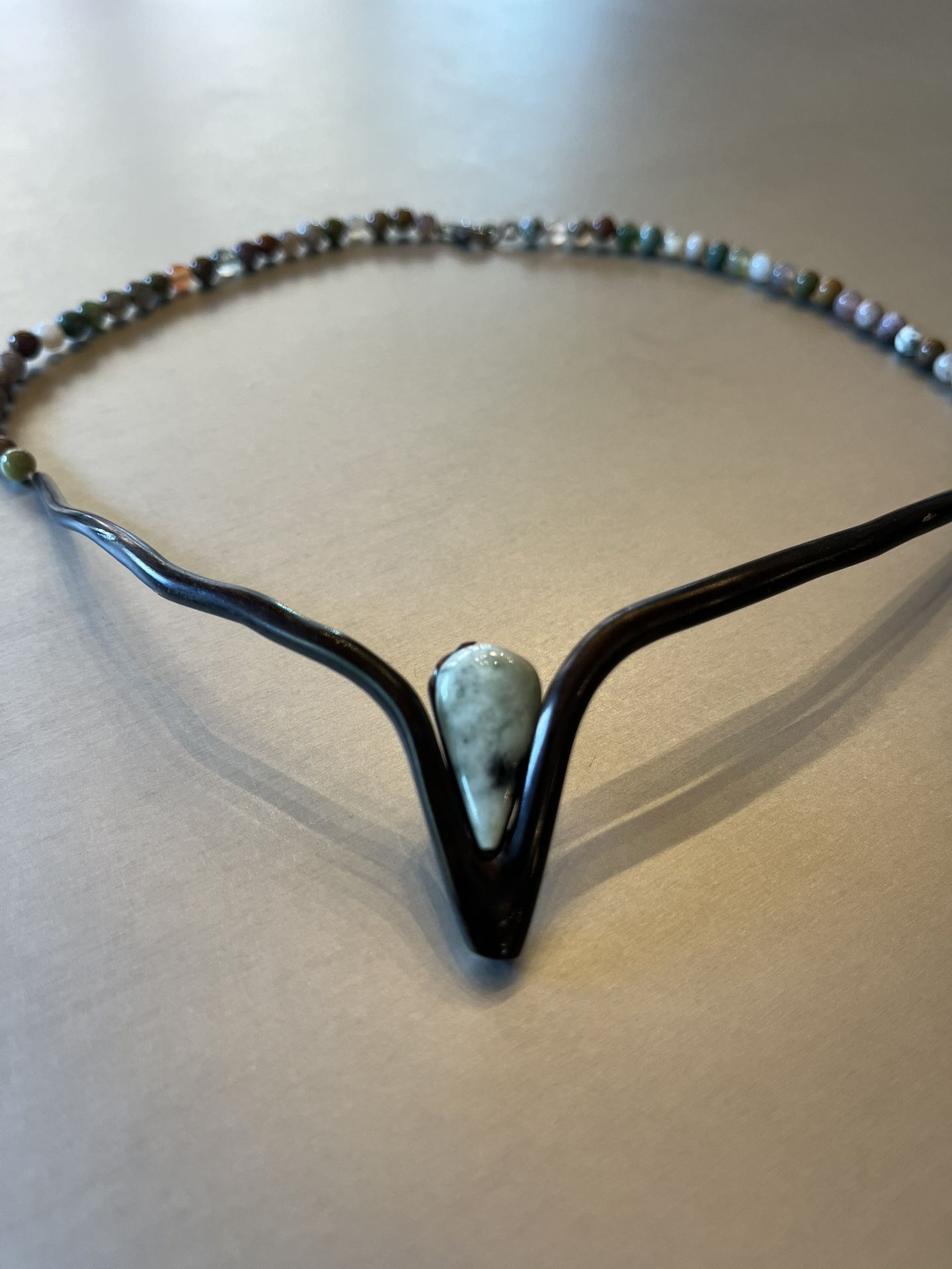 Black Coral Necklace, Artisan-made In Costa Rica