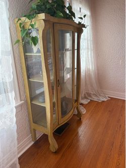 Vintage armoire display case