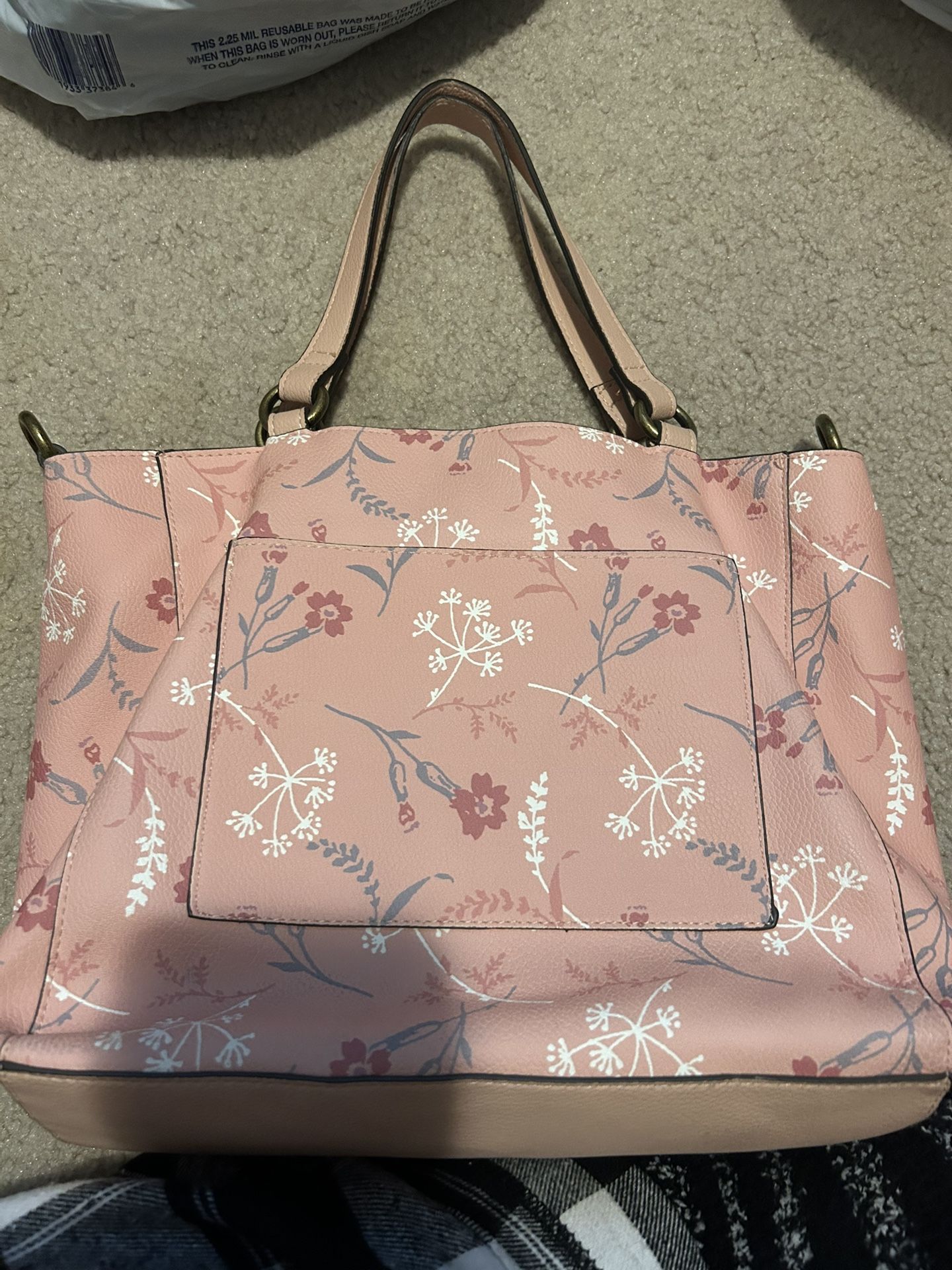 Pink Floral Bag