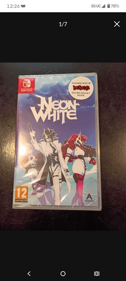Neon white Nintendo switch