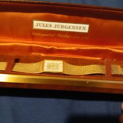 Vintage nineteen seventy jewels jorgensen men's watch original box works beautiful