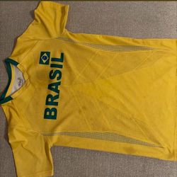 Brasil Soccer Jersey Yellow Green