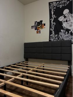 Bed frame and head board