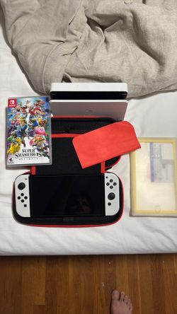 Nintendo switch OLED/ case, screen protector, game included