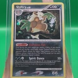 [Vintage]Shiftry 14/130 Holo Rare Diamond & Pearl Pokemon Card, LP/MP [Holo Swirl]