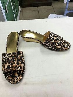 Thalia Sodi Womens Riya Wedge Sandals Cheetah Print 9 M