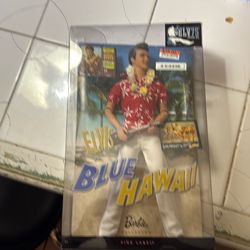 2009 Mattel Barbie Collector Elvis Presley in Blue Hawaii Doll Pink Label