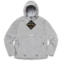 Supreme Gore Tex Contrast Stitch Anorak Silver (Size M)